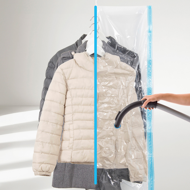 Σακούλα Αποθήκευσης Κενού Αέρος Με Κρεμάστρα (140x70) L-C Bag Large 6RAN853