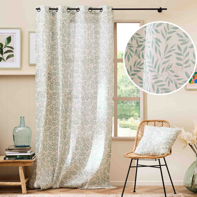 Κουρτίνα (140x240) Με Τρουκς L-C Naya Sage 1612561