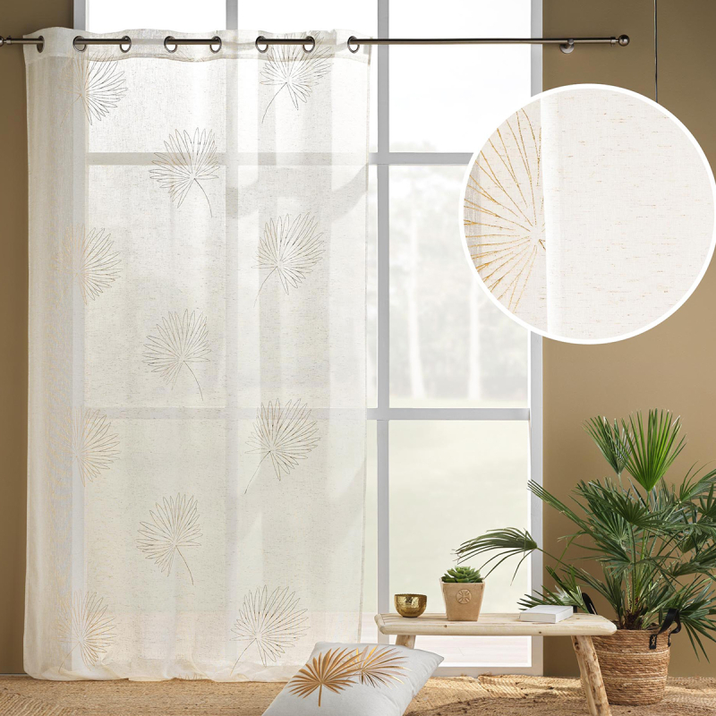 Κουρτίνα (140x240) Με Τρουκς L-C Lotus 1627680