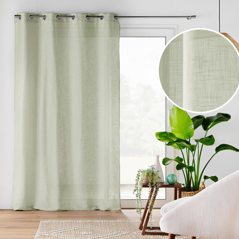 Κουρτίνα (140x240) Με Τρουκς L-C Cloris Sage 1627692