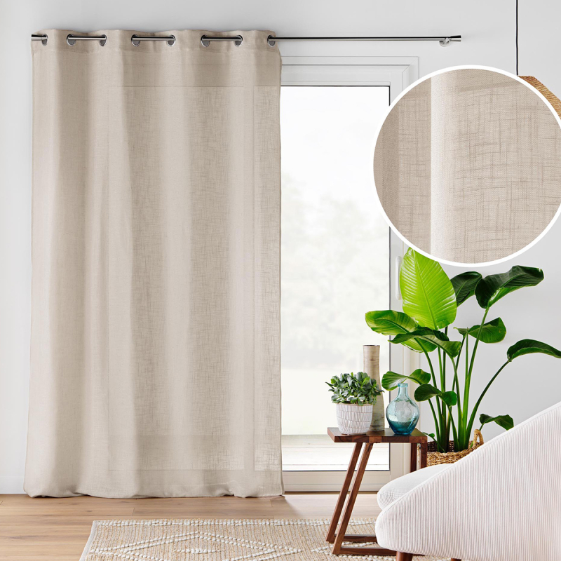 Κουρτίνα (140x240) Με Τρουκς L-C Cloris Taupe 1627694