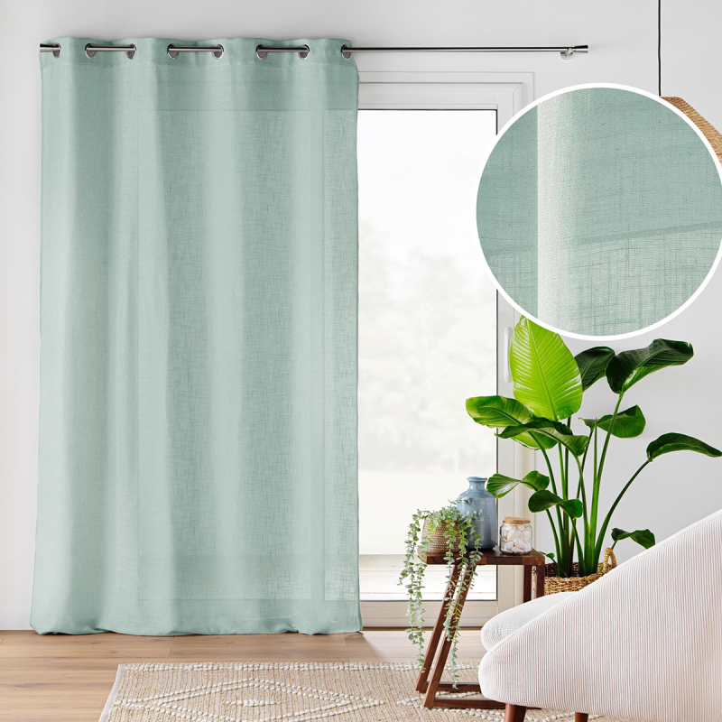 Κουρτίνα (140x280) Με Τρουκς L-C Cloris Blue 1627695