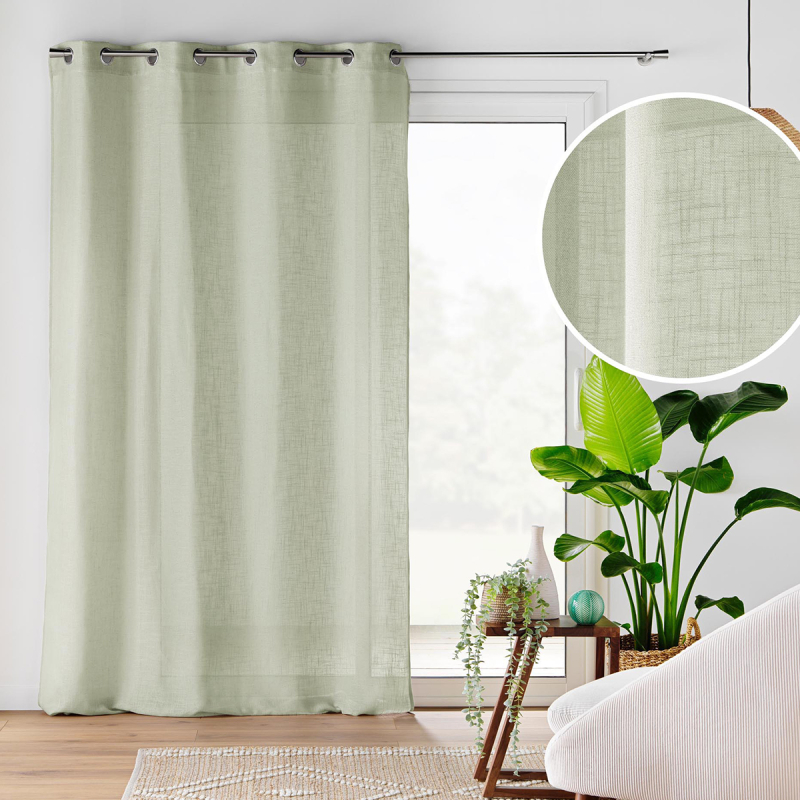 Κουρτίνα (140x280) Με Τρουκς L-C Cloris Sage 1627696