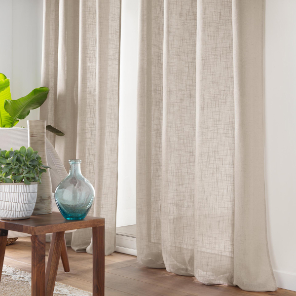Κουρτίνα (140x280) Με Τρουκς L-C Cloris Taupe 1627698