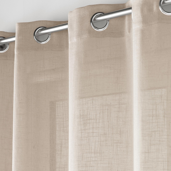 Κουρτίνα (140x280) Με Τρουκς L-C Cloris Taupe 1627698