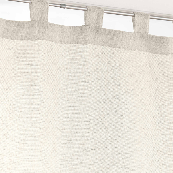 Σετ Κουρτίνες Παραθύρου (60x120) L-C Με Τιράντες L-C Carlin Linen 1627708