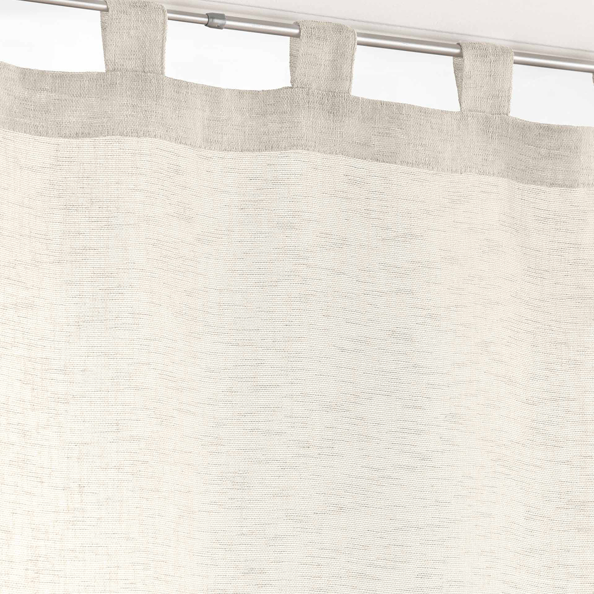 Σετ Κουρτίνες Παραθύρου (60X160) L-C με Τιράντες Carlin Linen 1627709 Home Κουζίνας Spitishop