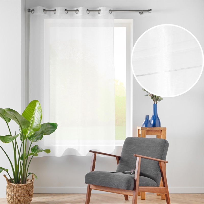 Κουρτίνα Παραθύρου (140x180) Με Τρουκς L-C Lissea Blanc 1627766