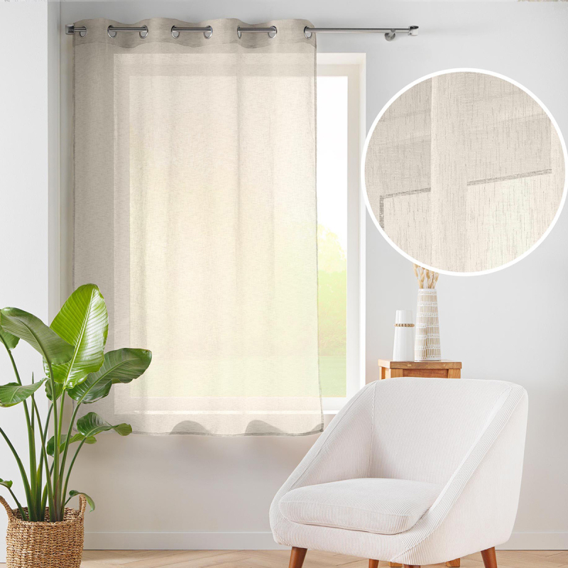 Κουρτίνα Παραθύρου (140x180) Με Τρουκς L-C Carlin Linen 1627770