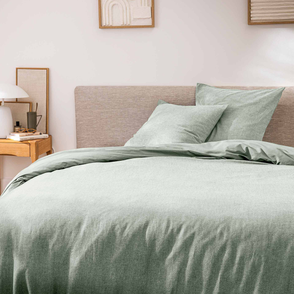 Παπλωματοθήκη Υπέρδιπλη (240x220) + Διακοσμητικές Μαξιλαροθήκες L-C Meline Sage 1644992