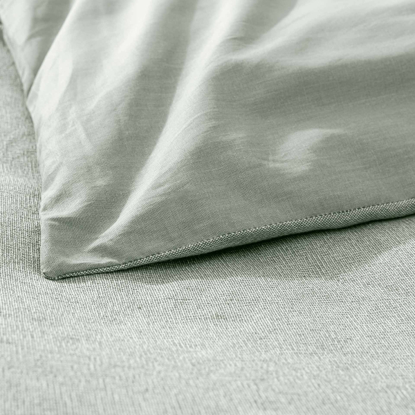 Παπλωματοθήκη Υπέρδιπλη (240x220) + Διακοσμητικές Μαξιλαροθήκες L-C Meline Sage 1644992