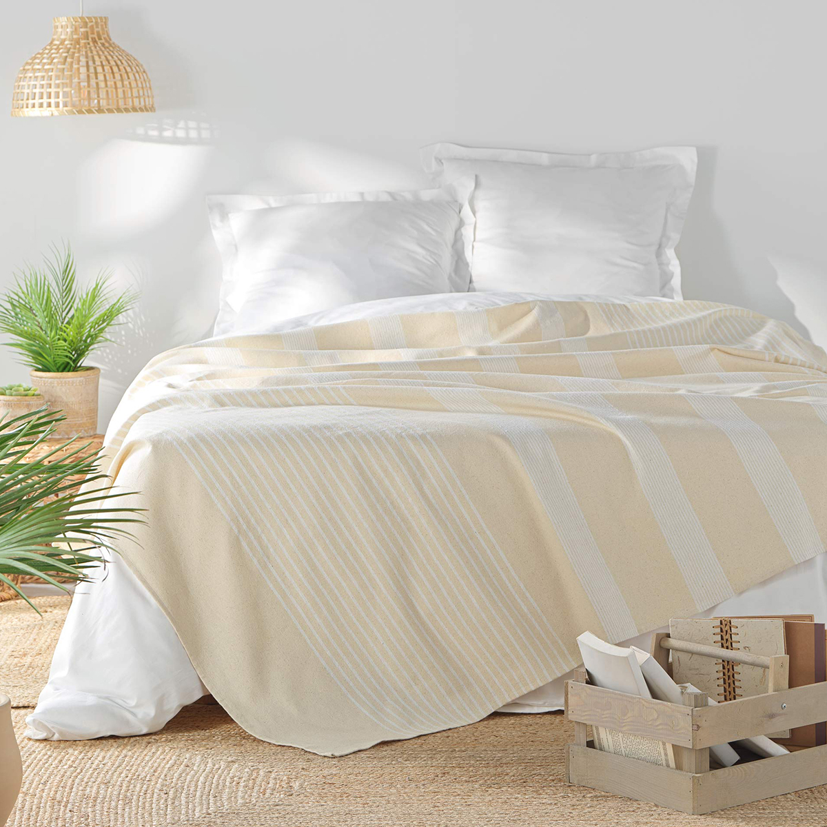 Spitishop Κουβερτόριο Ημίδιπλο (180x220) L-C Adele Natural 1644997