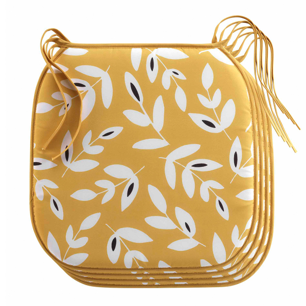 Μαξιλάρια Καρέκλας (Σετ 4τμχ) L-C Bellys Yellow 1723396