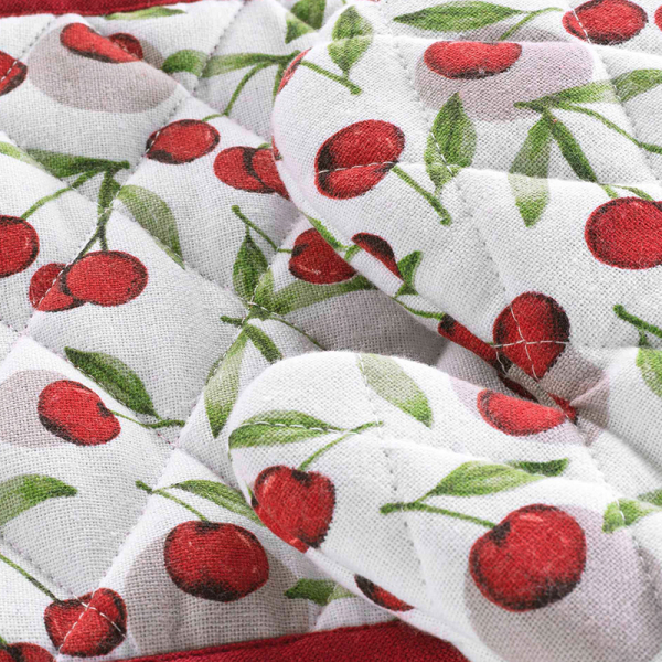 Γάντι + Πιάστρα Κουζίνας (Σετ) L-C Cerisette Ruby 1731371