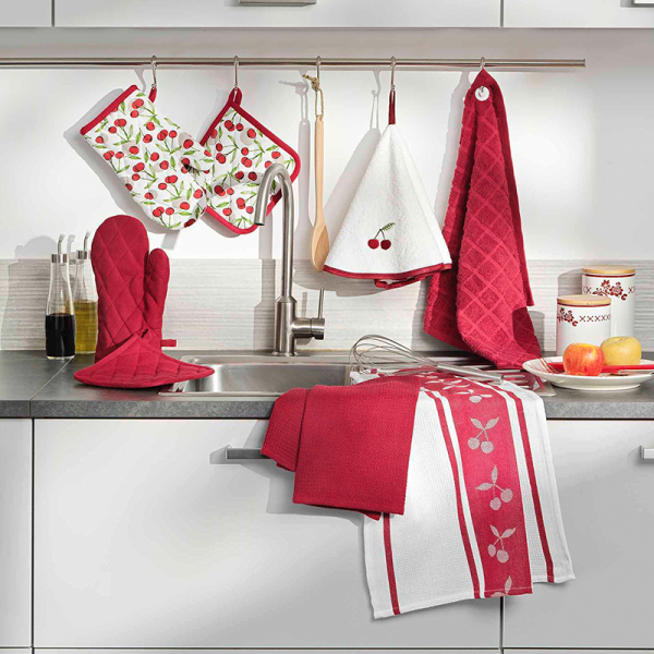 Γάντι + Πιάστρα Κουζίνας (Σετ) L-C Cerisette Ruby 1731373