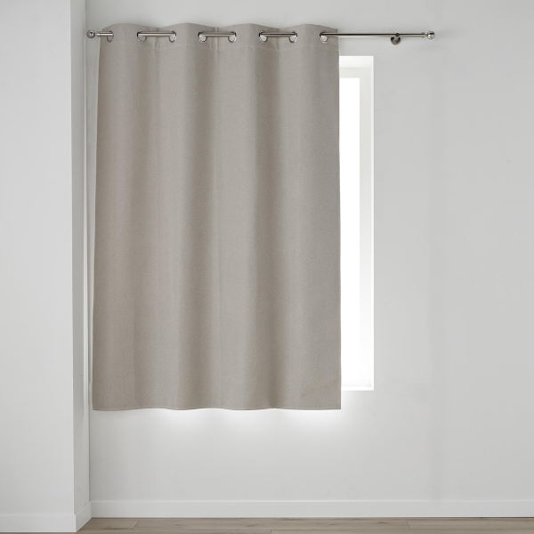 Θερμομονωτική Κουρτίνα Παραθύρου Συσκότισης (135x180) Με Τρουκς L-C Occultiss Linen 1612540