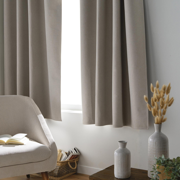 Θερμομονωτική Κουρτίνα Παραθύρου Συσκότισης (135x180) Με Τρουκς L-C Occultiss Linen 1612540