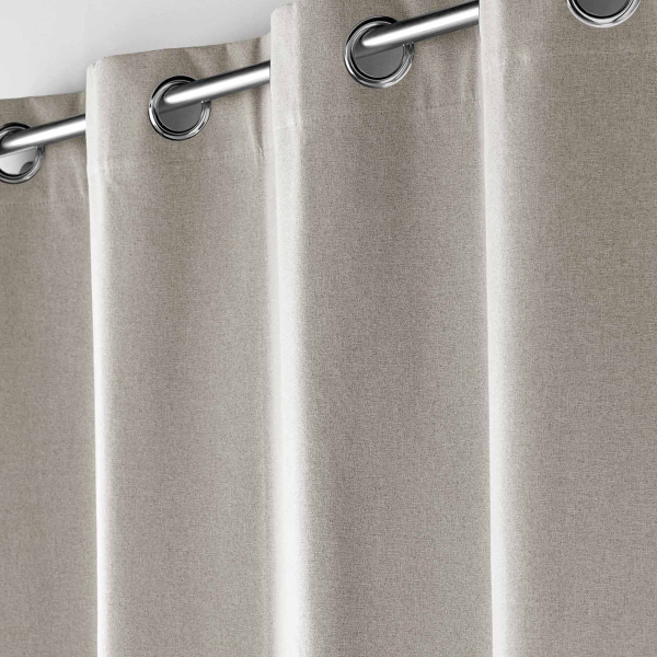 Θερμομονωτική Κουρτίνα Παραθύρου Συσκότισης (135x180) Με Τρουκς L-C Occultiss Linen 1612540