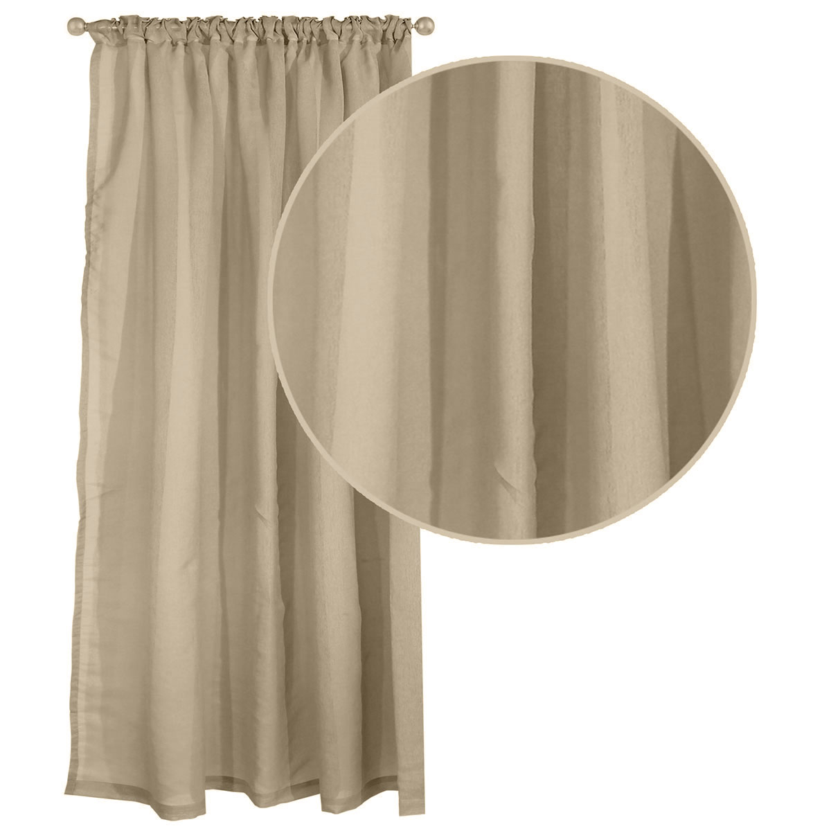 Κουρτίνα (300X270) με Τρέσα Das Home Organza 2197 Beige Κουρτίνες Σαλονιού Spitishop