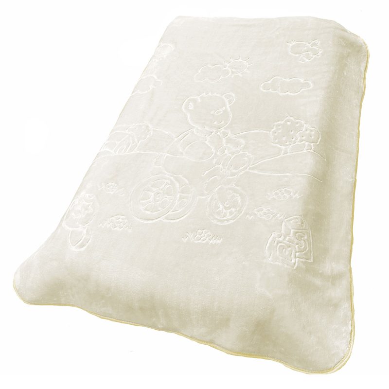 Κουβέρτα Βελουτέ Κούνιας (110x140) Dimcol Sweet Bear 22