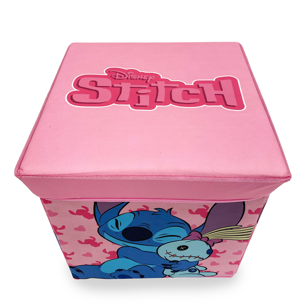 Σκαμπό με Αποθηκευτικό Χώρο (30X30) Dimcol Lilo Stitch 13 Home Παιδικά Βρεφικά & Έπιπλα Παιδικές Καρέκλες-Σκαμπό Spitishop