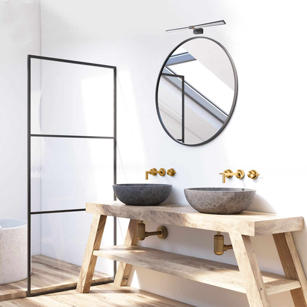 Φωτιστικό Μπάνιου Led Aca Papigion Pn1403Ledw81Bk Black Home Μπάνιο Φωτιστικά Spitishop