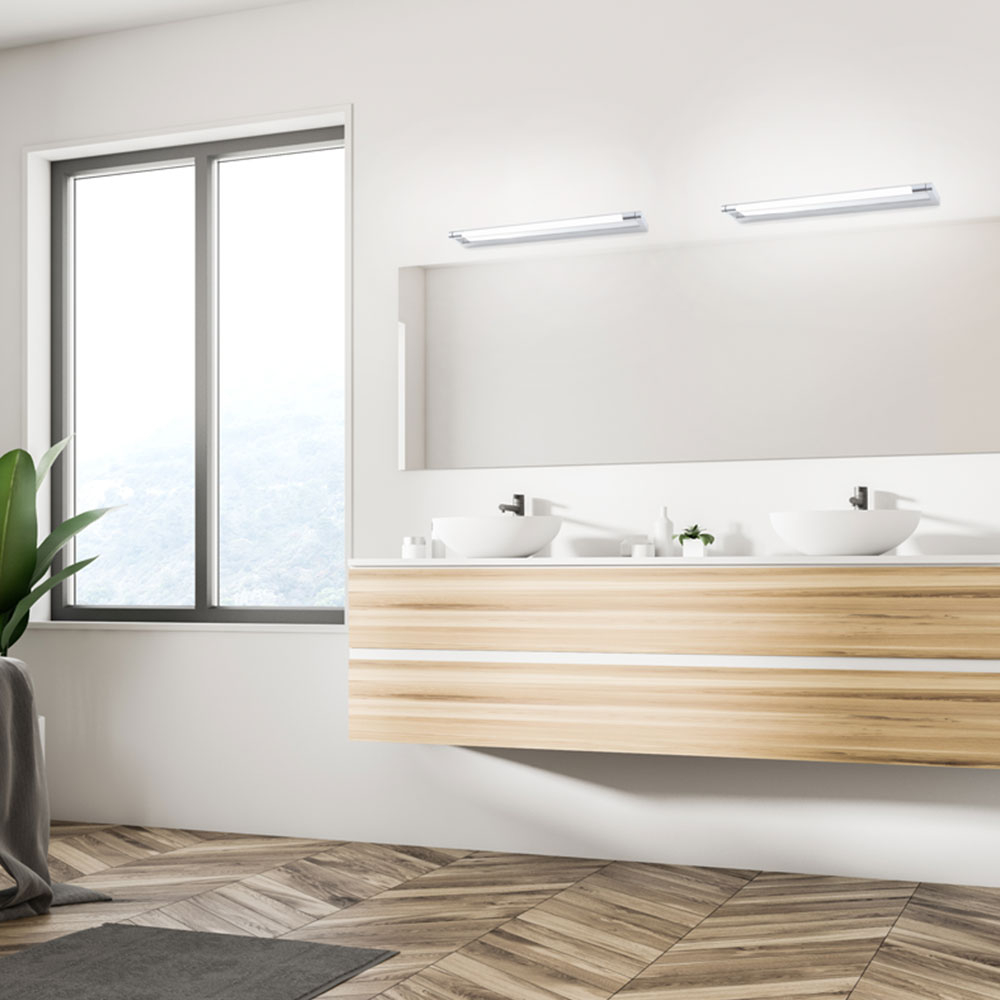 Φωτιστικό Μπάνιου Led Aca Bati Pn283Led40Ch Chrome Home Μπάνιο Φωτιστικά Spitishop