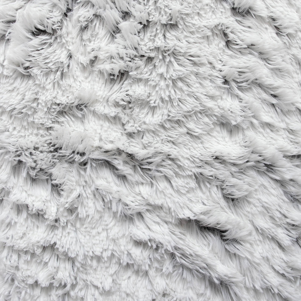 Γούνινο Διακοσμητικό Ριχτάρι/Κουβέρτα Καναπέ (145x195) Silk Fashion 5336 Grey/White