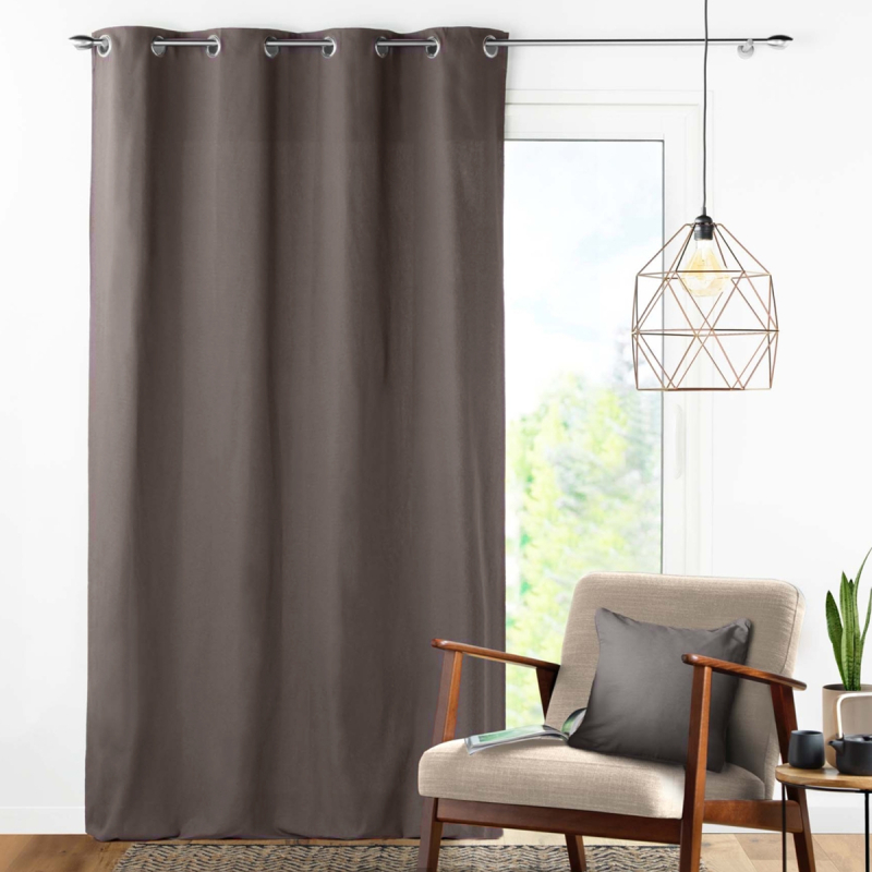 Κουρτίνα (140x240) Με Τρουκς L-C Panama Ardoise 1604617