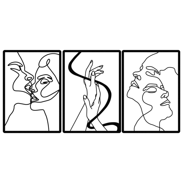 Διακοσμητικά Τοίχου (Σετ 3τμχ) A-G The Unity Of Love 279ENZ1877