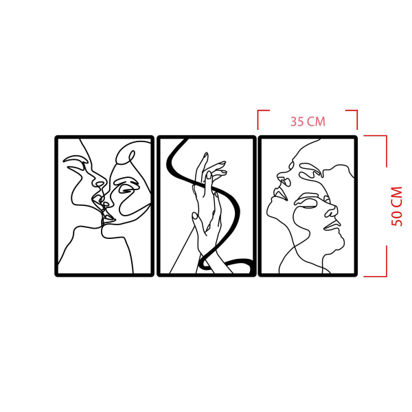 Διακοσμητικά Τοίχου (Σετ 3τμχ) A-G The Unity Of Love 279ENZ1877