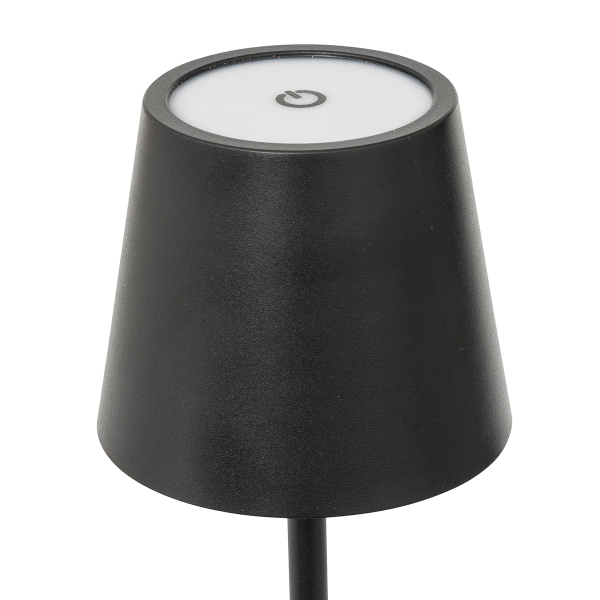 Επιτραπέζιο Φωτιστικό Επαναφορτιζόμενο LED A-S Cody Black 202613