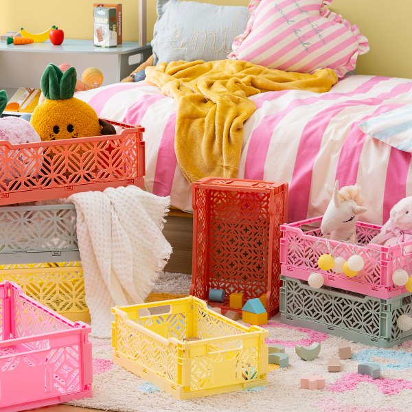 Κουτί Αποθήκευσης (31x20x11.5) A-S Crate Yellow 205857A