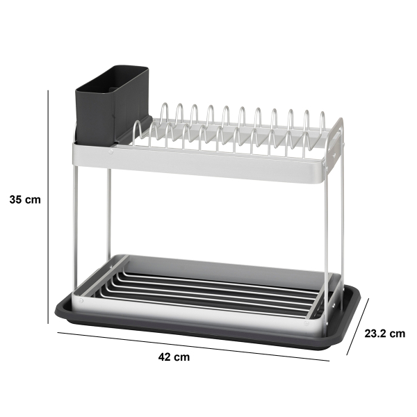 Στραγγιστήρι Πιάτων Διώροφο (42x23.2x35) F-V Dish Rack 190023