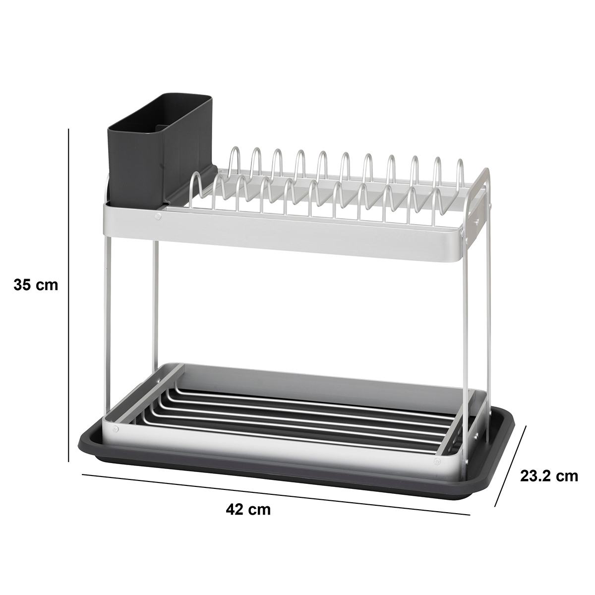 Στραγγιστήρι Πιάτων Διώροφο (42X23 2X35) F-V Dish Rack 190023 Home Οργάνωση & Αποθήκευση Κουζίνας Νεροχύτη Πιατοθήκες - Κουταλοθήκες Spitishop