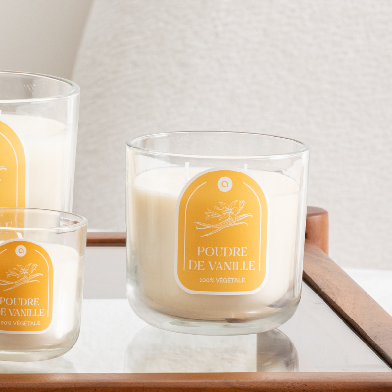 Κερί Αρωματικό 350gr (Φ10x10) A-S Floa Vanilla 207011A