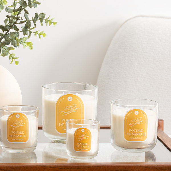 Κερί Αρωματικό 350gr (Φ10x10) A-S Floa Vanilla 207011A