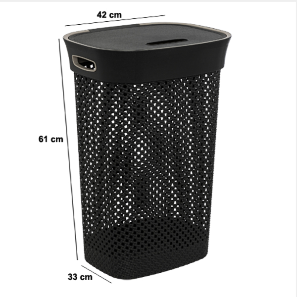 Καλάθι Απλύτων 60Lit (42x33x61) F-V Purl Grey 206738