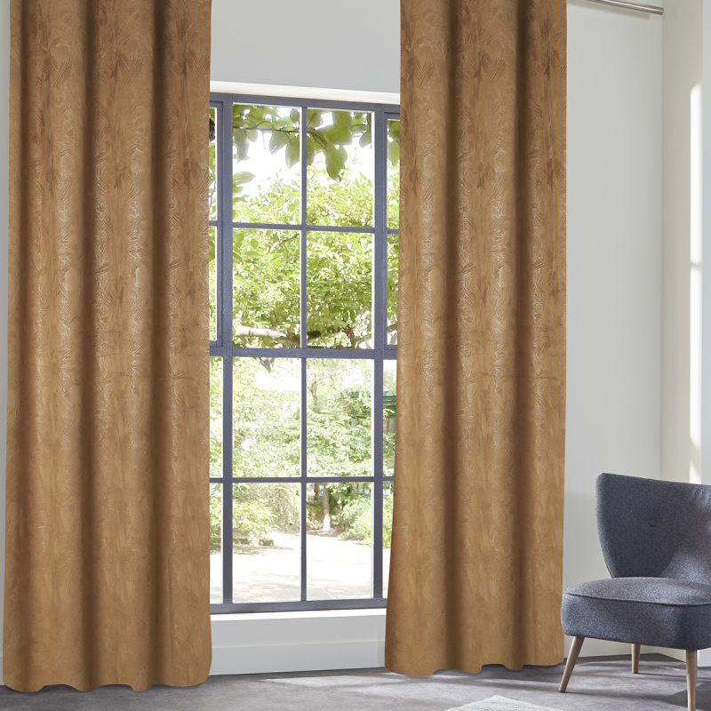 Κουρτίνα Συσκότισης Βελουτέ (135x260) Με Τρουκς A-S Fujo Cinnamon 209001A