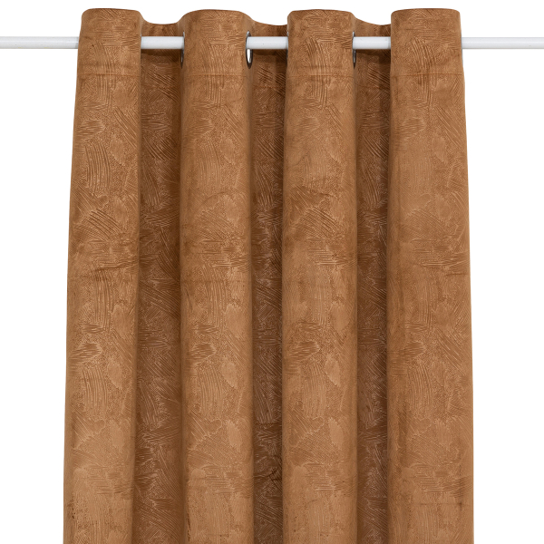 Κουρτίνα Συσκότισης Βελουτέ (135x260) Με Τρουκς A-S Fujo Cinnamon 209001A