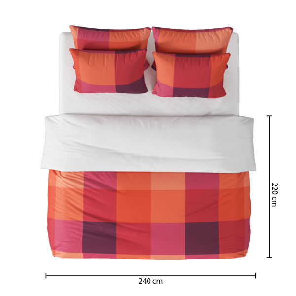 Παπλωματοθήκη Υπέρδιπλη (240x220) + Διακοσμητικές Μαξιλαροθήκες A-S Yucatan 209075