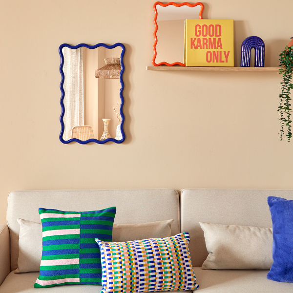 Διακοσμητικός Καθρέφτης Τοίχου (38x60) A-S Judy Blue 206451A