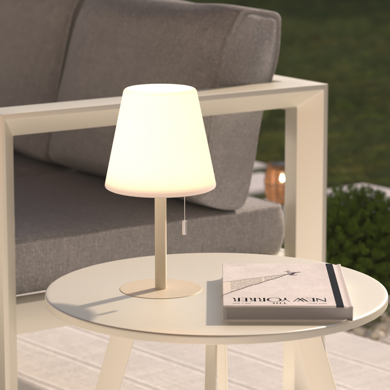 Επιτραπέζιο Φωτιστικό Επαναφορτιζόμενο LED (Φ16.4x30.5) A-S Zack Clay 202608D