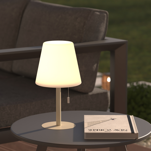 Επιτραπέζιο Φωτιστικό Επαναφορτιζόμενο LED (Φ16.4x30.5) A-S Zack Clay 202608D