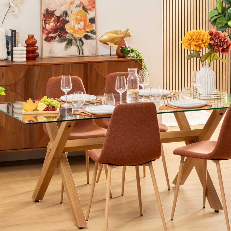 Τραπέζι Τραπεζαρίας (180x90x74.5) A-S Jorel Oak 206040A