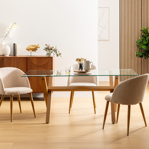 Τραπέζι Τραπεζαρίας (180x90x74.5) A-S Jorel Oak 206040A