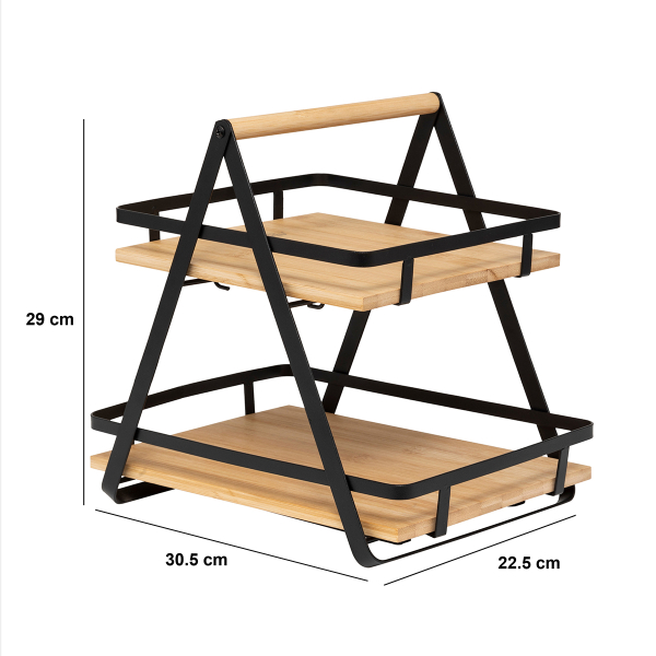 Ραφιέρα Οργάνωσης Κουζίνας (30.5x22.5x29) F-V Ordera Black 190114