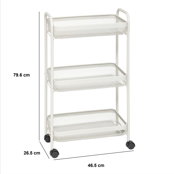 Τρόλεϊ/Ραφιέρα 3 Θέσεων (46.5x26.5x79.6) F-V Mayaj Clay 169233A