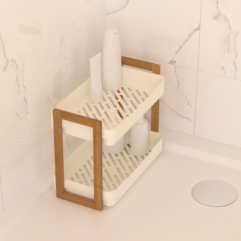 Ραφιέρα Μπάνιου Διπλή (27x20.5x35) F-V Natureo White 206970