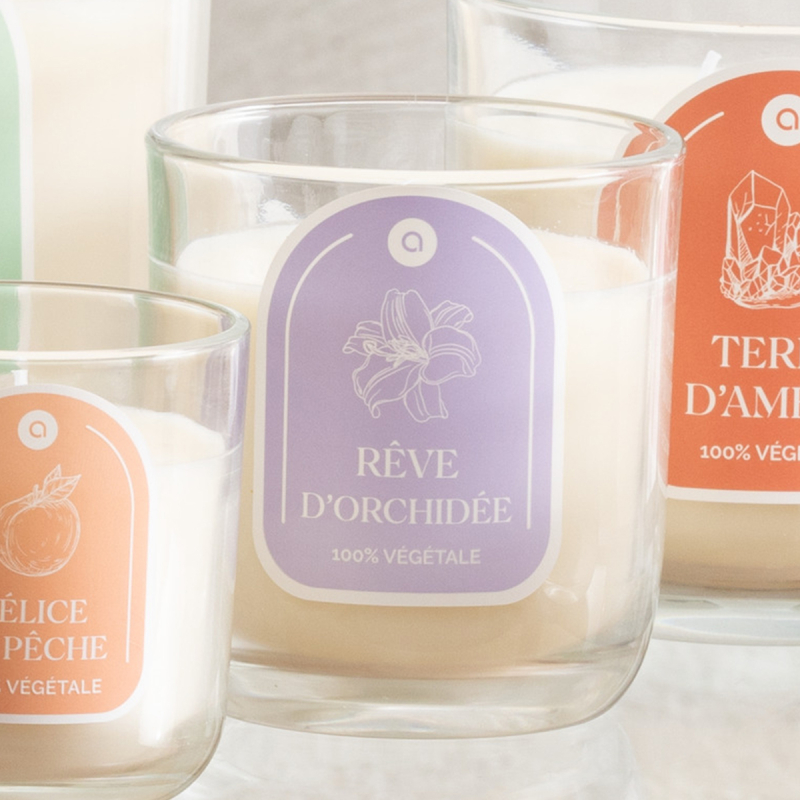 Κερί Αρωματικό 210gr (Φ8.3x9) A-S Floa Orchid 207012B